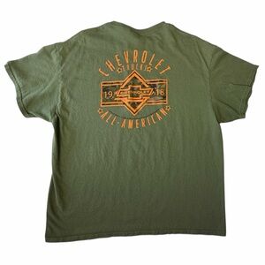 Chevrolet Trucks All American Tee Men’s XL Army Green USA Chevy T-Shirt